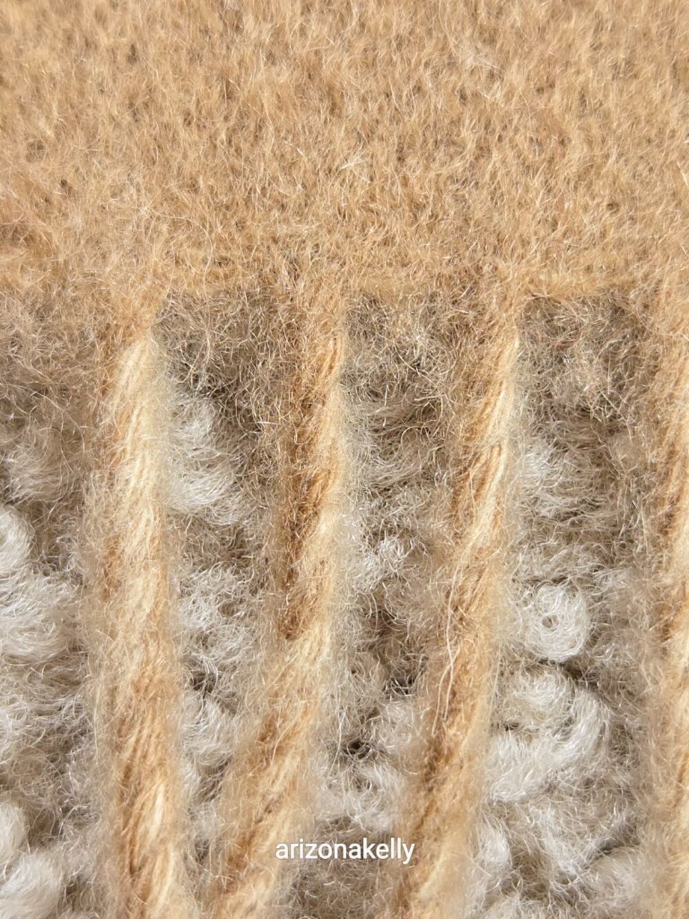 NWT Woven Cashmere Wool Blend Throw Caroline Grace Alashan Cashmere Reversible - Picture 3 of 13